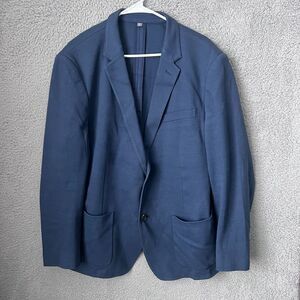 Bonobos Blazer Mens 46R Blue Slim Fit Unstructured Sport Coat Unlined Italy Made